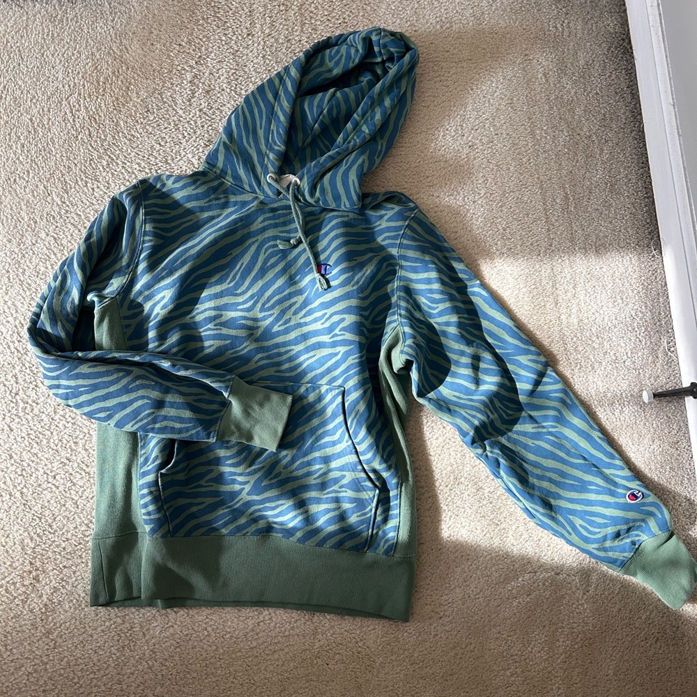 Retro zebra champion hoodie